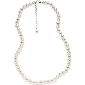 Perłowy naszyjnik w kolorze białym - dł. 42 cm. Białe naszyjniki marki Pearls Special. W wyprzedaży za 159,95 zł.