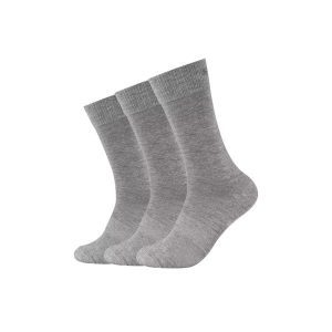 Skarpetki sportowe damskie 3PPK Mesh Ventilation Socks. Szare skarpetki Skechers, bez wzorów, z bawełny. Za 29,99 zł.