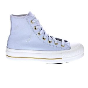 Buty Converse Chuck Taylor All Star Podwyższona Platforma Wysokie Niebieskie. Niebieskie trampki Converse, bez wzorów, bez zapięcia. Za 400,00 zł.