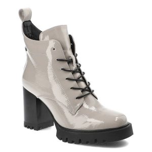 Szare Botki S.Barski Eleganckie Buty Na Obcasie. Szare botki S.BARSKI, na jesień, bez wzorów, ze skóry ekologicznej, bez obcasa, na obcasie, bez zapięcia. Za 239,00 zł.