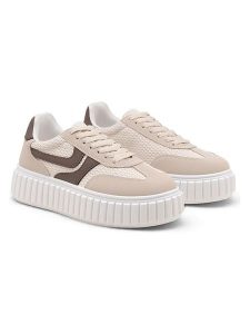 C'M Sneakersy w kolorze beżowym rozmiar: 36. Brązowe trampki C'M, bez wzorów, bez zapięcia. Za 100,75 zł.
