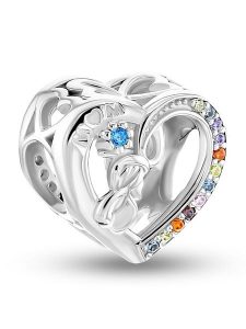 CHARM'S Srebrny charms z cyrkoniami rozmiar: onesize. Szare zawieszki CHARM'S, z cyrkonią, srebrne. Za 152,62 zł.