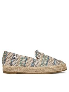 Roxy Espadryle WSS990-261 Niebieski. Niebieskie espadryle Roxy, bez wzorów, z materiału, bez obcasa. Za 99,99 zł.