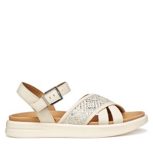 Sandały Geox. Sandały Geox, bez wzorów, bez obcasa, na płaskiej podeszwie, bez zapięcia. Za 459,99 zł.