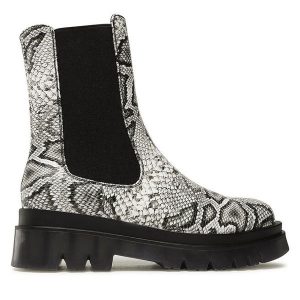 Botki Jenny Fairy. Szare botki Jenny Fairy, bez wzorów, bez obcasa, na płaskiej podeszwie, bez zapięcia. Za 139,99 zł.