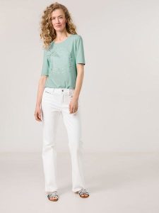 Gerry Weber Koszulka w kolorze błękitnym rozmiar: 42. Niebieskie bluzki Gerry Weber, bez wzorów, bez kołnierzyka, bez ramiączek. Za 74,63 zł.