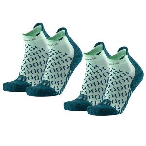 Skarpety trekkingowe kobieta Therm-ic Outdoor UltraCool Ankle Lady zestaw 2 par. Zielone skarpetki THERM-IC, bez wzorów, z elastanu. Za 209,00 zł.