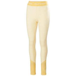 Damskie legginsy z merynosów Helly Hansen Lifa. Żółte legginsy Helly Hansen, bez wzorów, z tkaniny. Za 385,00 zł.