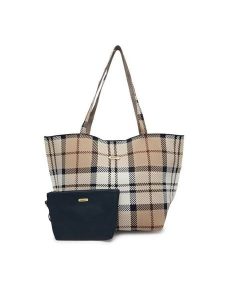 Barbour Torebka LBA0517BE71 Beżowy. Brązowe shopper bag Barbour, bez wzorów, z materiału, bez dodatków. Za 739,99 zł.