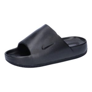 Klapki damskie Nike DX4816001. Czarne klapki Nike, bez wzorów, z materiału, bez obcasa. Za 325,00 zł.