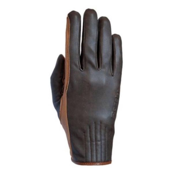 Rękawice Roeckl Kido. Brązowe rękawiczki Roeckl, bez wzorów, z materiału. Za 233,50 zł.