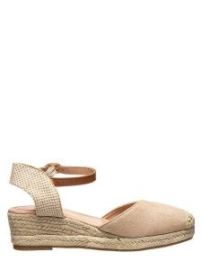 Sixth Sens Espadryle w kolorze beżowym rozmiar: 37. Brązowe espadryle Sixth Sens, bez wzorów, z materiału, bez obcasa, na koturnie. Za 140,53 zł.