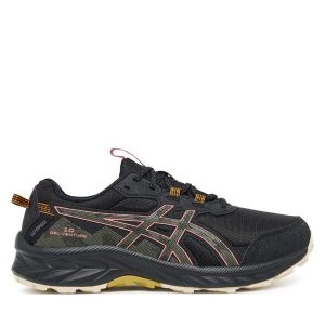 Buty do biegania Asics. Czarne buty sportowe ASICS, bez wzorów, bez zapięcia, do biegania. Za 379,99 zł.
