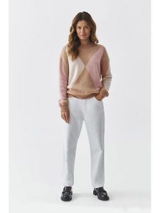 TATUUM Dżinsy - Boyfriend fit - w kolorze białym rozmiar: 34. Białe jeansy Tatuum, z aplikacjami, ze skóry. Za 174,45 zł.