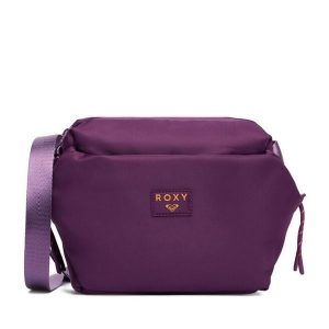 Torebka Roxy. Fioletowe listonoszki Roxy, bez wzorów, bez dodatków. Za 69,99 zł.