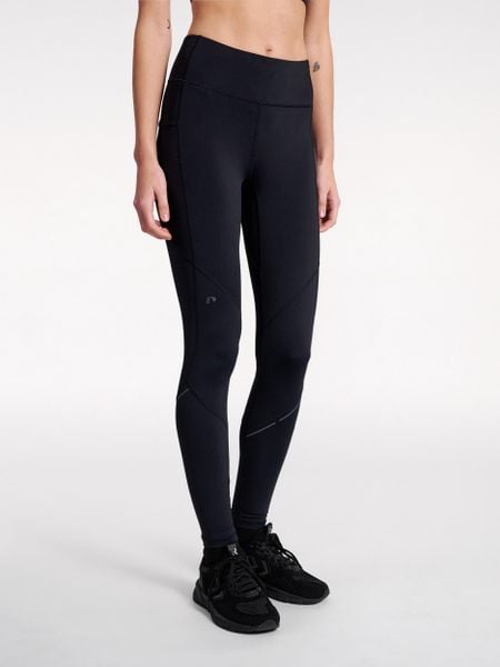 Damskie legginsy Newline Race. Czarne legginsy Newline, bez wzorów, z materiału. Za 159,00 zł.