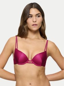 Triumph Biustonosz push-up Crazy Stupid Love 10222374 Różowy. Czerwone biustonosze Triumph, bez wzorów, z syntetyku. Za 75,00 zł.