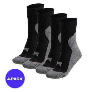 Skarpety sportowe średniej wysokości unisex 4 pary. Białe skarpetki XTREME, bez wzorów, z elastanu. Za 185,79 zł.