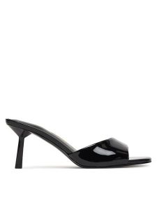 Guess Klapki FLPCAI PAF03 Czarny. Czarne klapki Guess, z aplikacjami, ze skóry, bez obcasa. Za 312,99 zł.