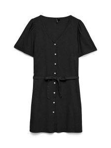 Vero Moda Sukienka w kolorze czarnym rozmiar: XL. Czarne sukienki Vero Moda, xl, bez wzorów, z tkaniny, bez kołnierzyka, bez ramiączek, mini. Za 105,14 zł.