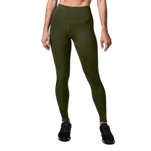 Legginsy treningowe damskie STRONG ID Essential. Zielone legginsy STRONG ID, bez wzorów, z poliesteru. Za 159,99 zł.