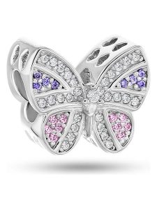 CHARM'S Srebrny charms z cyrkoniami rozmiar: onesize. Szare zawieszki CHARM'S, z cyrkonią, srebrne. Za 165,31 zł.