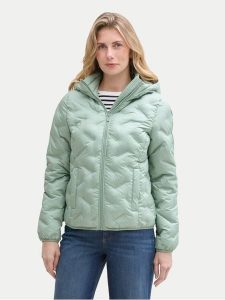 Tom Tailor Kurtka przejściowa 1044396 Zielony Regular Fit. Zielone kurtki Tom Tailor, xs, bez wzorów, z syntetyku, bez kaptura. Za 219,99 zł.