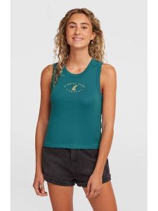 O'Neill Top w kolorze turkusowym rozmiar: M. Niebieskie topy O'Neill, m, bez wzorów, z bawełny, bez kołnierzyka, bez ramiączek. Za 96,60 zł.