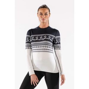 Koszulka termoaktywna damska Surfanic Cozy Crew Neck. Brązowe koszule nocne SURFANIC, bez wzorów, z materiału, bez ramiączek. Za 169,99 zł.