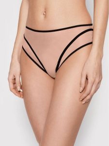 Undress Code Figi klasyczne z wysokim stanem Something Classy 384 Beżowy. Brązowe figi Undress Code, bez wzorów, z syntetyku. Za 129,99 zł.