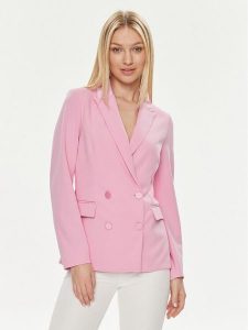 ViCOLO Marynarka TB0080 Różowy Regular Fit. Czerwone marynarki i żakiety ViCOLO, xl, bez wzorów, z syntetyku. Za 399,99 zł.