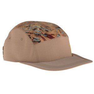 Czapka z daszkiem dla dorosłych Buff 5 Panel Explore Cap. Brązowe czapki Buff, bez wzorów, z poliesteru. Za 139,90 zł.