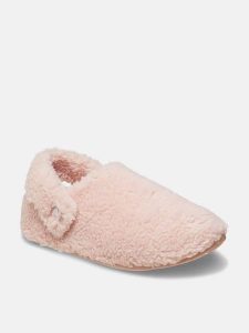 Crocs Kapcie "Classic Cozzzy" w kolorze jasnoróżowym rozmiar: 38/39. Różowe kapcie Crocs, bez wzorów. Za 149,31 zł.