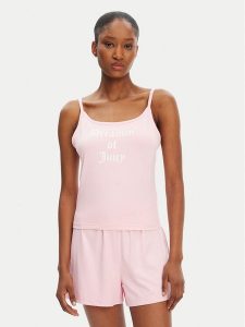 Juicy Couture Top Dream Of Vest JCLCT125505 Różowy Slim Fit. Czerwone piżamy Juicy Couture, xl, bez wzorów, z syntetyku, bez kołnierzyka, bez ramiączek. Za 59,99 zł.