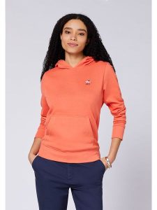Polo Sylt Bluza w kolorze pomarańczowym rozmiar: M. Pomarańczowe bluzy Polo Sylt, m, bez wzorów, z bawełny, z kapturem. Za 140,53 zł.