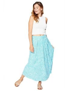 Aller Simplement Spódnica w kolorze turkusowym rozmiar: 38/40. Niebieskie spódnice Aller Simplement, bez wzorów, z wiskozy, klasyczne, maxi. Za 78,99 zł.