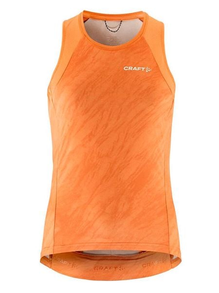 Craft Top kolarski "Core Endur Sing" w kolorze pomarańczowym rozmiar: L. Pomarańczowe topy Craft, l, bez wzorów, bez kołnierzyka, bez ramiączek. Za 109,95 zł.