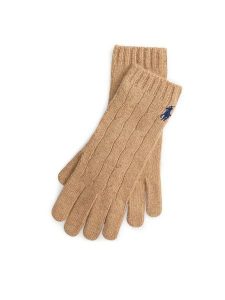 Polo Ralph Lauren Rękawiczki 455981440003 Brązowy. Brązowe rękawiczki Polo Ralph Lauren, bez wzorów, z dzianiny. Za 399,99 zł.