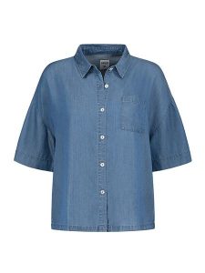 Sublevel Bluzka w kolorze niebieskim rozmiar: XL. Niebieskie bluzki Sublevel, xl, bez wzorów, z lyocellu, bez kołnierzyka, bez ramiączek. Za 61,46 zł.
