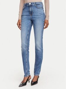Guess Jeansy W6YA46 D1538 Niebieski Skinny Fit. Niebieskie jeansy Guess, z aplikacjami, z bawełny. Za 434,99 zł.