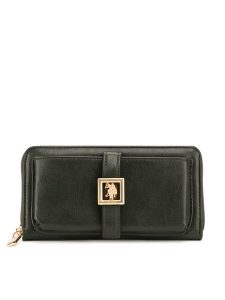 U.S. Polo Assn. Portfel WIUXT8505WVP Zielony. Zielone portfele U.S. Polo Assn., bez wzorów, z tworzywa sztucznego. Za 199,99 zł.