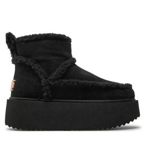 Śniegowce Inuikii. Czarne buty zimowe Inuikii, bez obcasa, bez zapięcia. Za 939,99 zł.