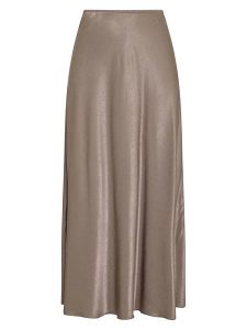 MOSS COPENHAGEN Spódnica "Nicolette" w kolorze szarobrązowym rozmiar: XL. Brązowe spódnice Moss Copenhagen, xl, bez wzorów, maxi. Za 120,24 zł.