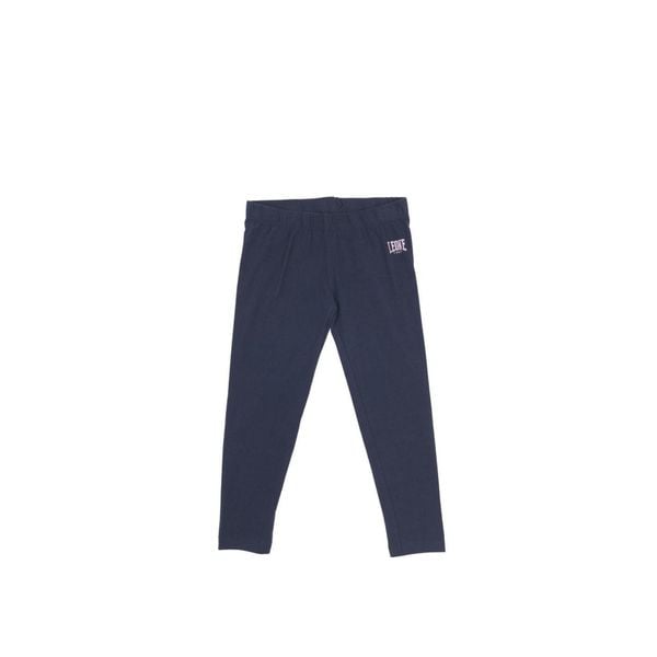 Legginsy z bawełna na czas wolny na co dzień. Niebieskie legginsy LEONE 1947 APPAREL, bez wzorów, z bawełny. W wyprzedaży za 54,73 zł.