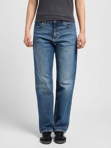 Lee Dżinsy - Comfort fit - w kolorze niebieskim rozmiar: W26/L31. Niebieskie jeansy Lee, z aplikacjami, z podwyższonym stanem. Za 131,74 zł.
