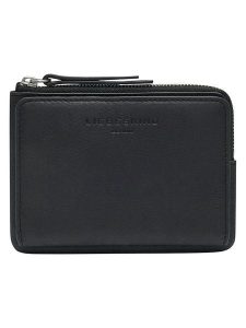 Liebeskind Berlin Skórzany portfel "Smilla" w kolorze czarnym - 13 x 9 x 1 cm rozmiar: onesize. Czarne portfele Liebeskind Berlin, bez wzorów, z materiału. Za 144,95 zł.
