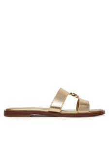 MICHAEL Michael Kors Klapki Ering Flat 40S6ERFS2M Złoty. Żółte klapki MICHAEL Michael Kors, bez wzorów, ze skóry, bez obcasa. Za 476,99 zł.