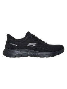 Skechers Sneakersy "Flex Appeal 5.0" w kolorze czarnym rozmiar: 42. Czarne trampki Skechers, bez wzorów, z materiału, bez zapięcia. Za 260,99 zł.