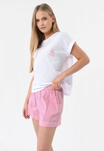 Piżama damska U-SELEN. Piżamy Volcano, bez wzorów, z bawełny, bez ramiączek. Za 99,99 zł.