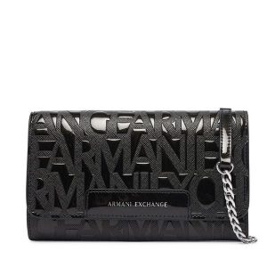 Torebka Armani Exchange. Czarne torebki wieczorowe Armani Exchange, bez wzorów, bez dodatków. Za 454,99 zł.